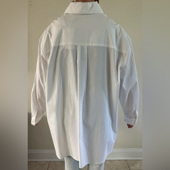 S by Serena Williams White Button Down Button Up Shirt New with Tags - 2XL - Picture 15 of 16